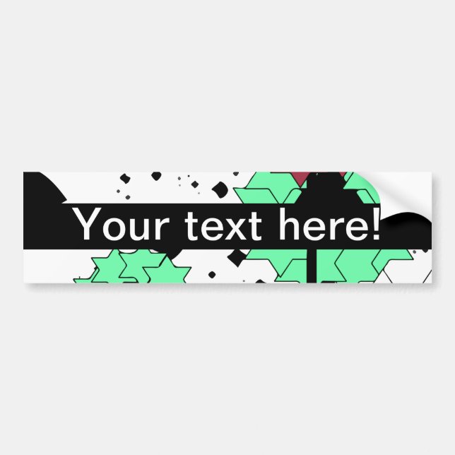 Star flowers bumper sticker (Front)