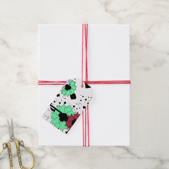 Star flowers gift tags (With Twine)