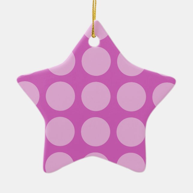 Star for Christmas Tree Ceramic Ornament (Front)