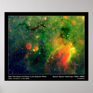 Star Formation & Supernova Nebula IRDC G11.11-0.11 Poster