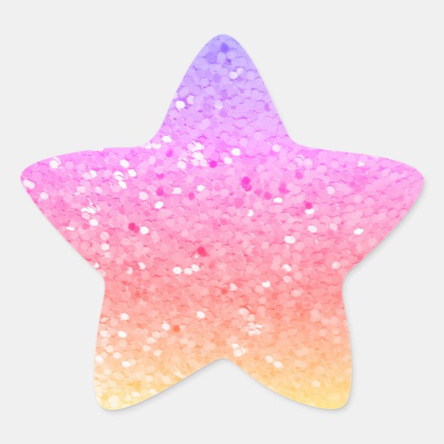 Star Formé : Stickers Rainbow Glitter (Devant)
