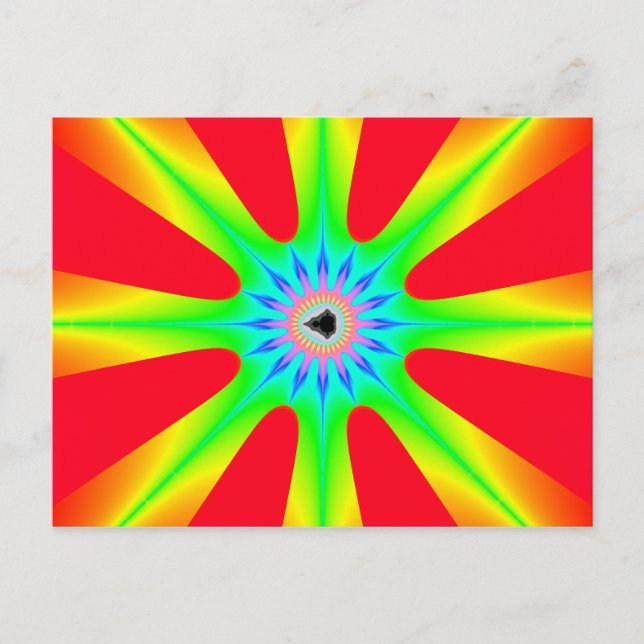 Star - Fractal Postcard (Front)