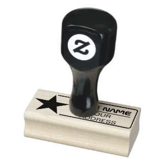 STAR FRAME RUBBER STAMP