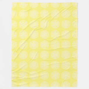 Star Fruit Mandala Fleece Blanket