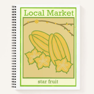 Star fruit notebook