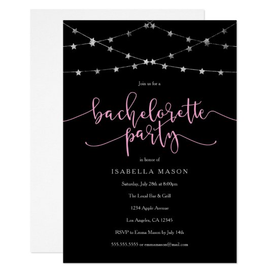 Star Garland | Bachelorette Party Invitation