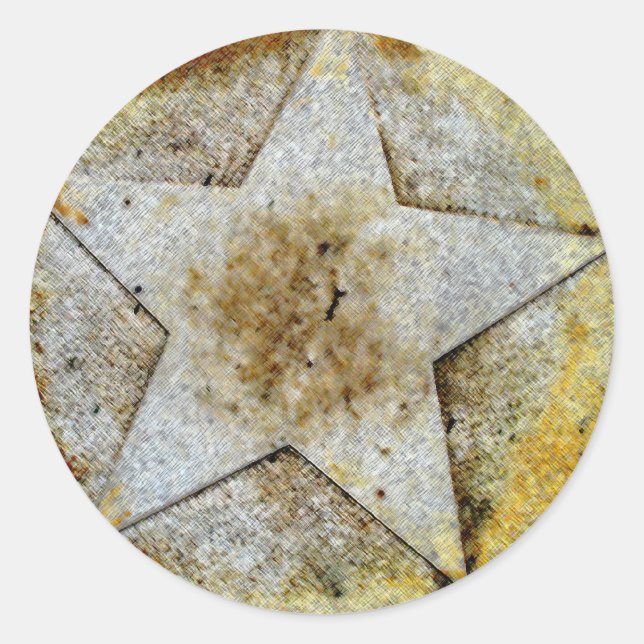 Star Gazer Classic Round Sticker (Front)