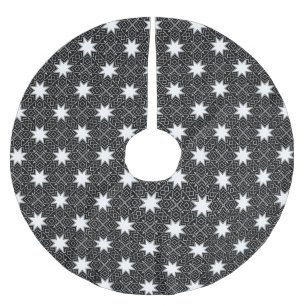 Star Geometric INV Brushed Polyester Tree Skirt