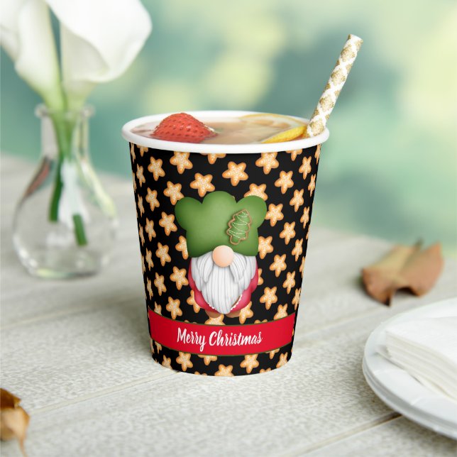 Star Gnome Customize Colour and Text Paper Cups (Insitu)