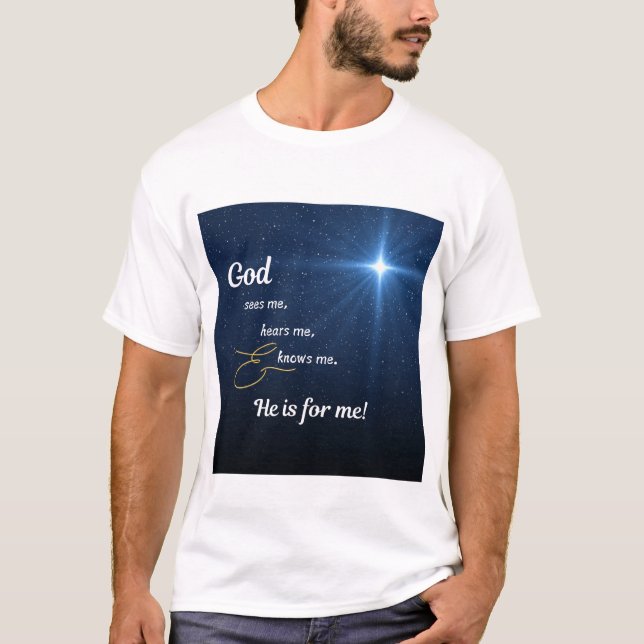 Star - God Sees Me  T-Shirt (Front)