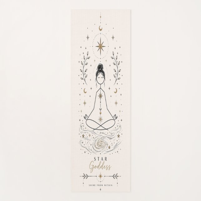 Star Goddess Celestial Yoga Mat (Front)