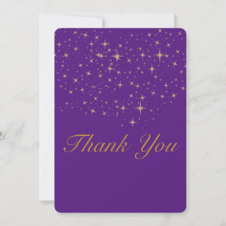 Star gold Flat Carte de remerciements |Zazzle roya