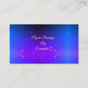 Star Gold Spiritual Planet Purple Business Cards