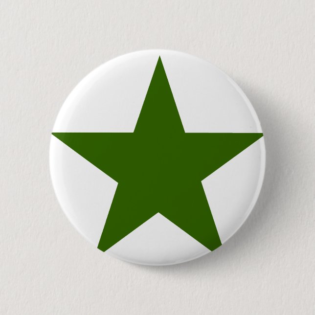 Star GreenDark The MUSEUM Zazzle Gifts 2 Inch Round Button (Front)