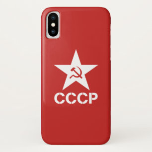 Star Hammer Sickle CCCP Phone Case, Apple iPhone X Case-Mate iPhone Case