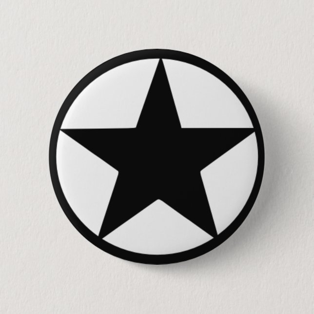 Star in circle 2 inch round button (Front)
