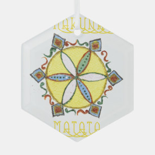 Star in the Making Hakuna Matata Glass Ornament