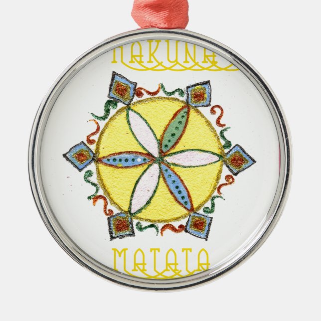 Star in the Making Hakuna Matata Metal Ornament (Front)