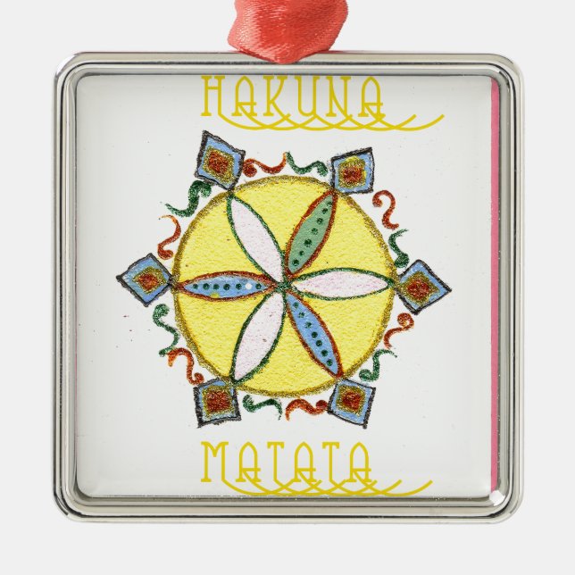 Star in the Making Hakuna Matata Metal Ornament (Front)