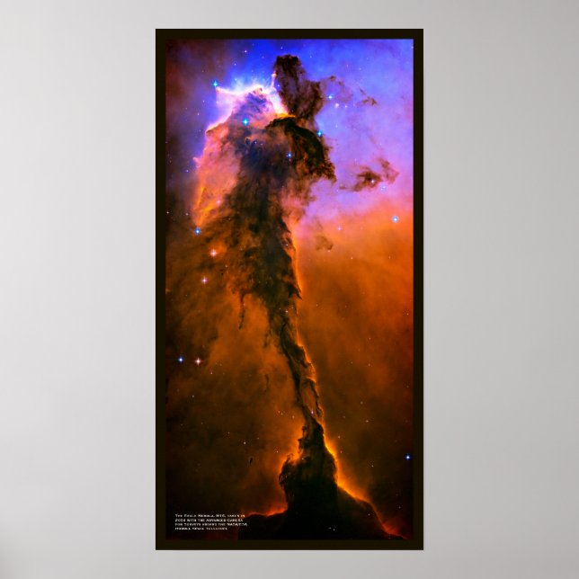 Star Incubating Tower in Eagle Nebula, M16 Poster (Front)