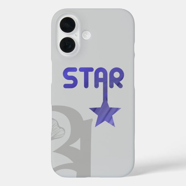 STAR iPhone Case Trend Abstract Lavender Violet (Back)