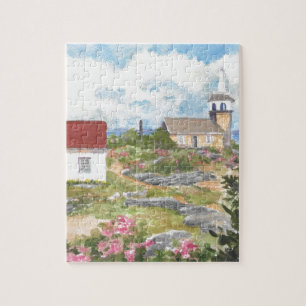 Star Island Room View A View at Isle of Shoals NH Jigsaw Puzzle