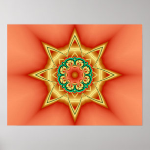 Star Kaleidoscope Poster