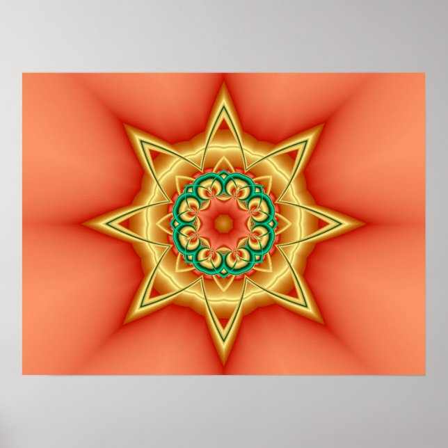 Star Kaleidoscope Poster (Front)