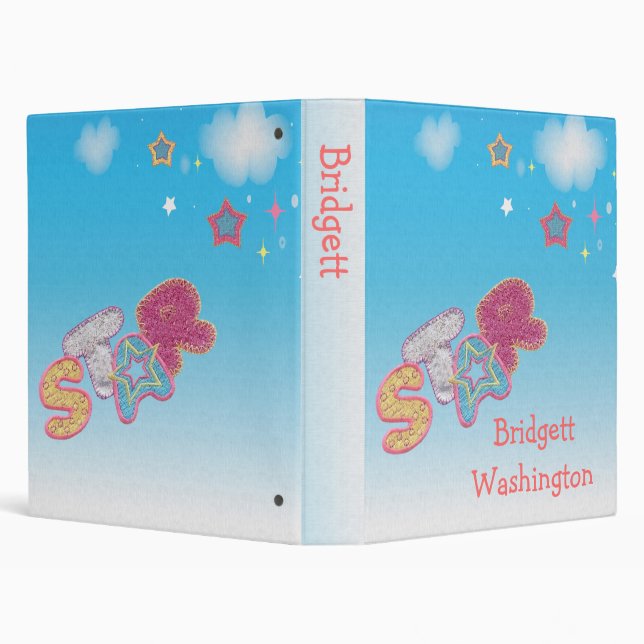 Star Kid's Scrapbook Binder (Background)