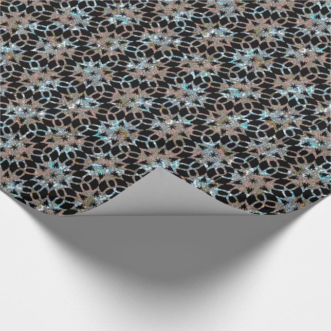 Star Lace Pattern Victorian Wrapping Paper (Corner)