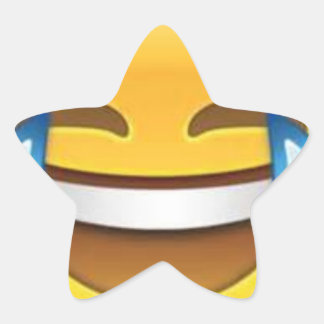 Star Laughing Emoji Star Sticker