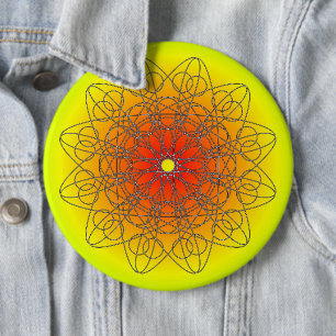 Star Light 6 Inch Round Button