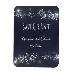 Star Light Save The Date Magnet