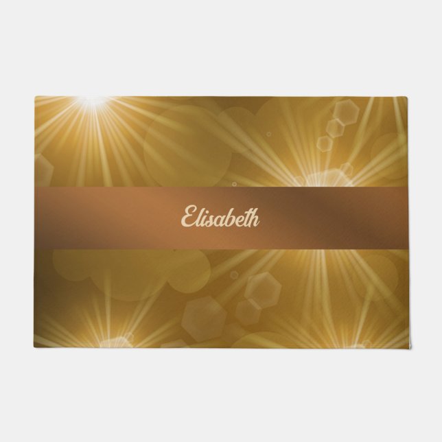 star, light, shiny, bright, shine, glow, glitter,  doormat (Front)