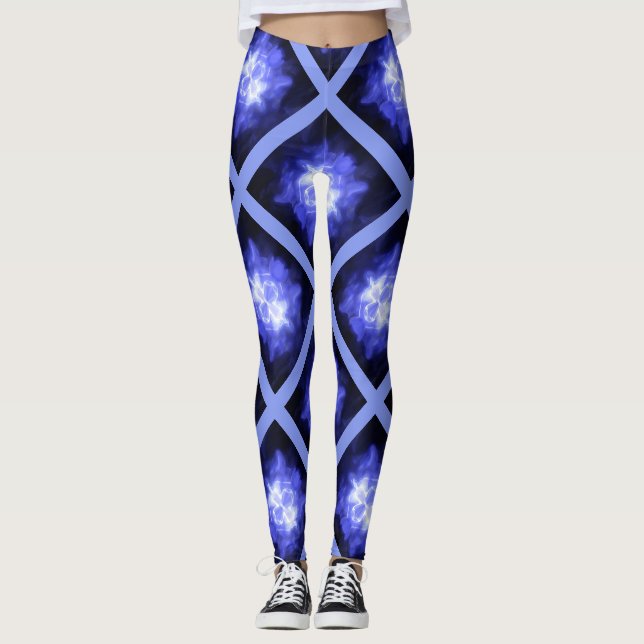 Star Light Star Bright Blue Leggings (Devant)