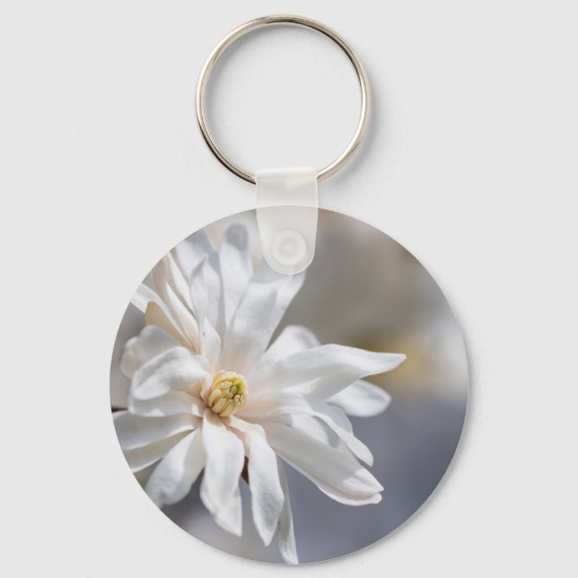 Star Magnolia Bloom Keychain (Front)