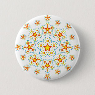 Star Mandala 2 Inch Round Button