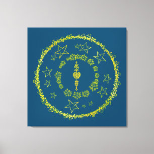 Star Mandala - Toile enveloppée