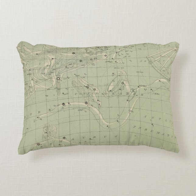 Star map decorative pillow (Front)