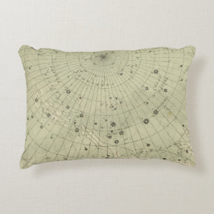 Star map of South polar region Decorative Pillow
