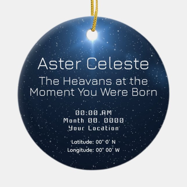 Star Map Ornament (Front)