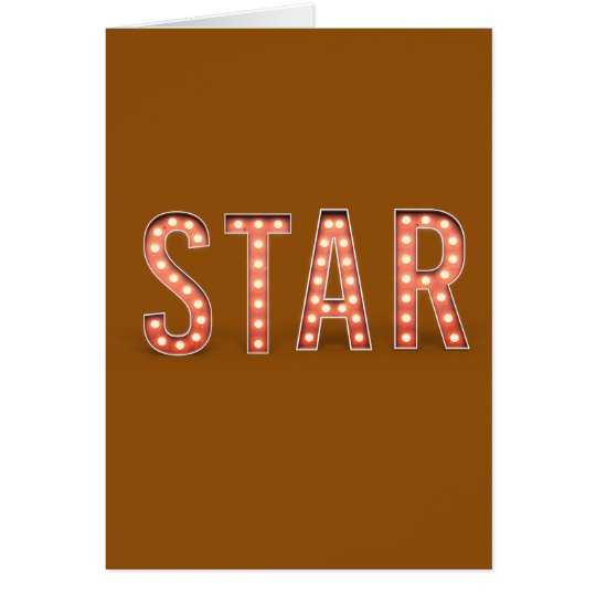 STAR Marquee Lights Card