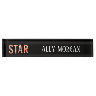 STAR Marquee Lights Personalized Nameplate