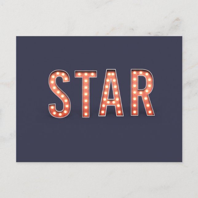 STAR Marquee Lights Postcard (Front)
