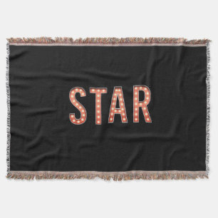 STAR Marquee Lights Throw Blanket