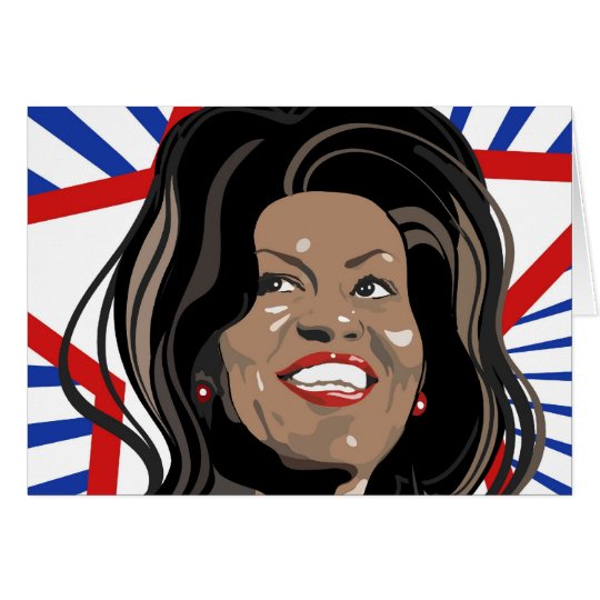 Star Michelle Obama Greeting Card