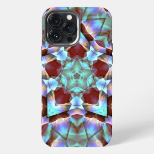 Star migrating to pentagon grey neon kaleidoscope iPhone 13 pro max case