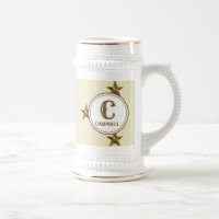 Star Monogram Initial Western Family Name