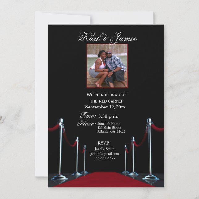 Star movie theatre invitation (Front)