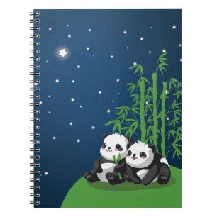 Star Night Panda Notebook